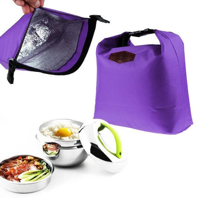 Waterproof Thermal Cooler Insulated Lunch Box Portable Tote Storage Picnic Bags