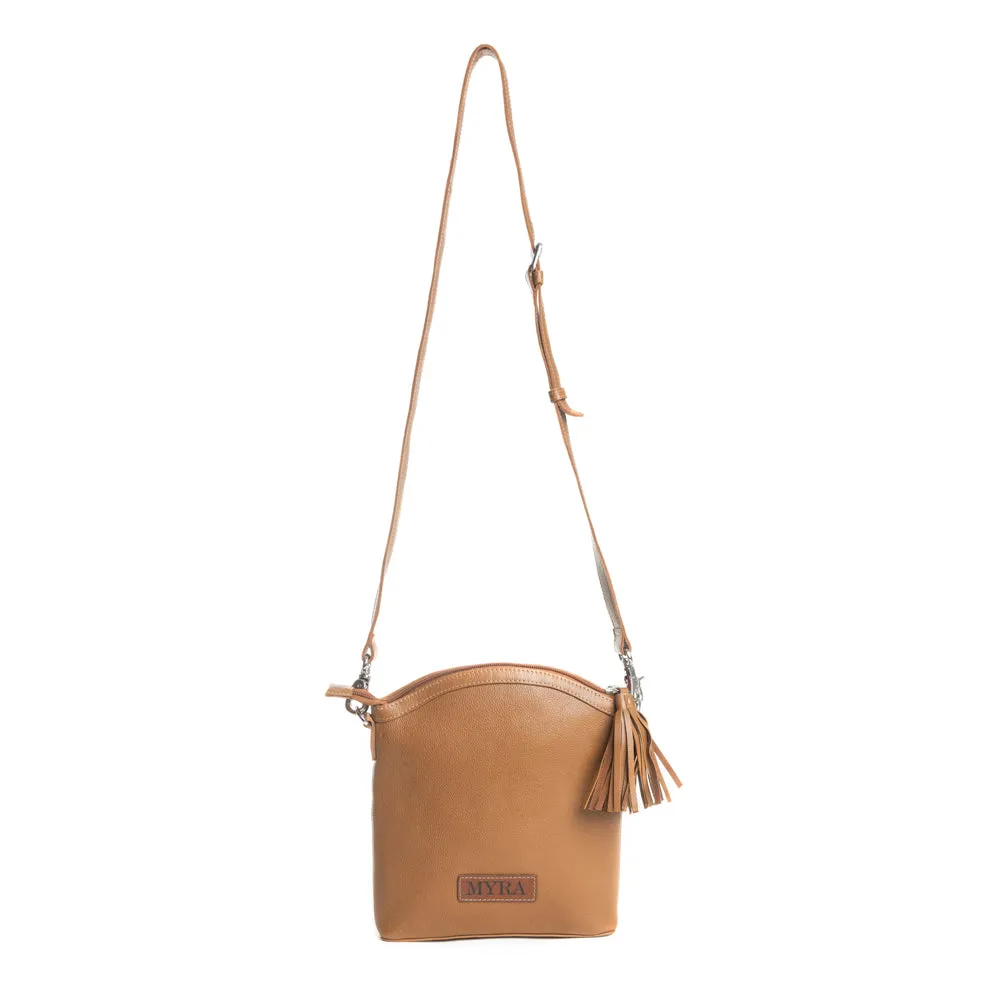 Wild Spirit Crossbody Bag in Brown & White