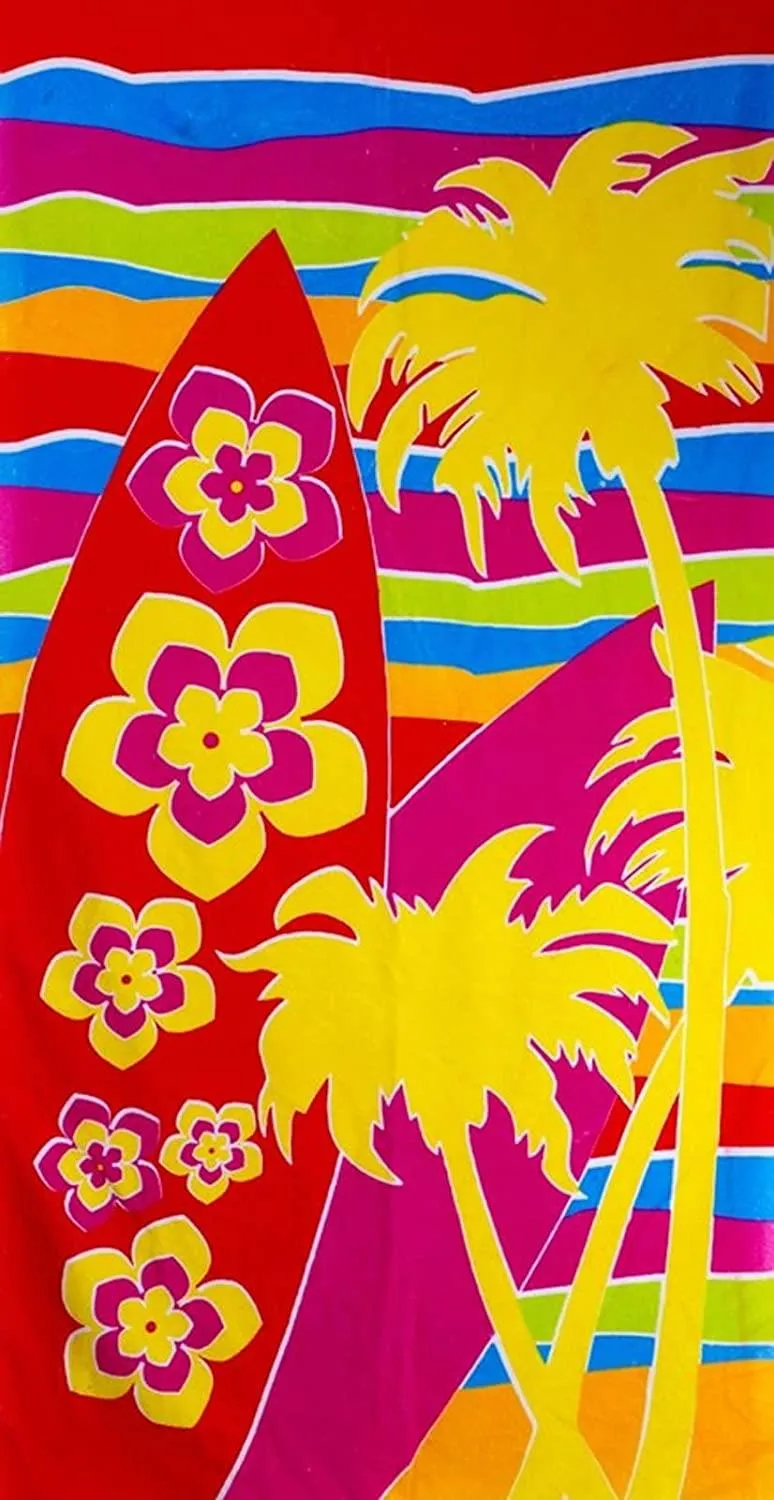 Yellow Palm Trees Towel